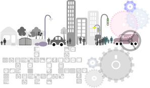 big cities Image smart cities gray